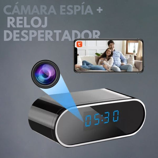 Cámara espía reloj despertador